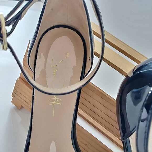 Joan Oloff Womens Shoes Heels Simone Black Soft Patent - Picture 7 of 7